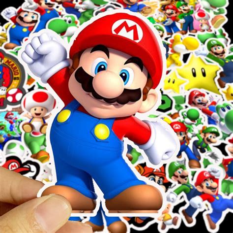 Super Mario Assorted Sticker Etsy