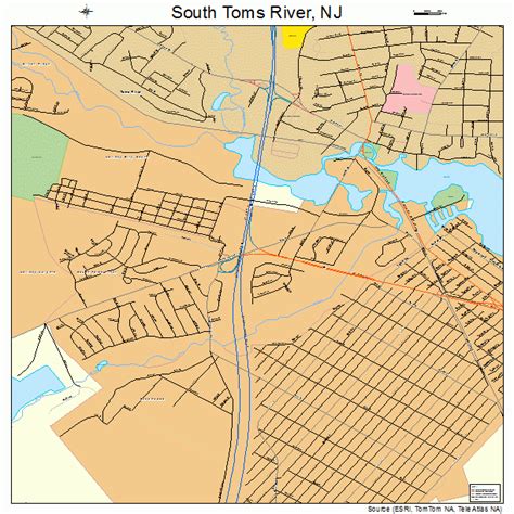 South Toms River New Jersey Street Map 3469510