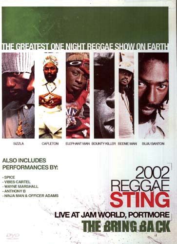 Reggae Sting 2002 The Bring Back On Dvd Movie