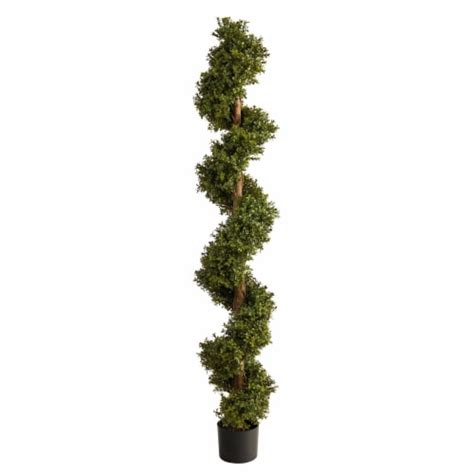 6 In Boxwood Spiral Topiary Artificial Tree Indooroutdoor 1 Kroger