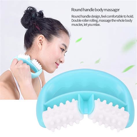 Professional Portable Manual Plastic Roller Massager Body Massager Massage Tool For Neck