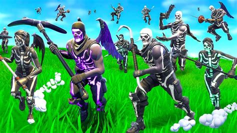 With the skull trooper coming back to the fortnite item shop this week with much fanfare, some fans were less than thrilled to see what they'd need to do in order to unlock the ghost portal back bling. We made a Skull Trooper Horde In Fortnite - YouTube