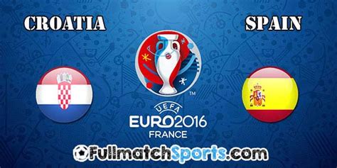 That's it from us tonight. FULL MATCH EURO 2016 Croatia vs Spain Group D