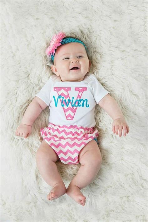 Baby Girl Clothes Personalized Newborn Girl Take Home Outfit Etsy