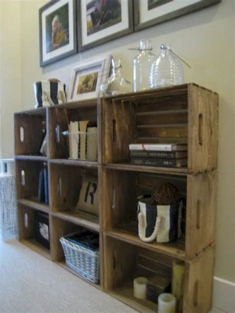 Home Art Wooden Crate Shelves Wood Crate Shelves Crate Furniture