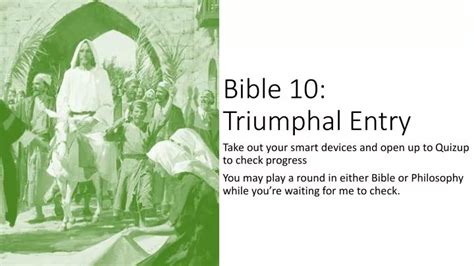 Ppt Bible 10 Triumphal Entry Powerpoint Presentation Free Download