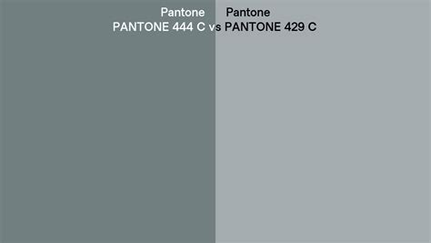 Pantone 444 C Vs Pantone 429 C Side By Side Comparison
