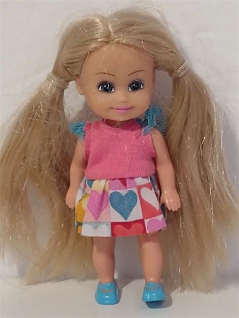 Mattel Kelly Doll Barbie Sister Long Blonde Blue Eyes Painted Shoes Picclick