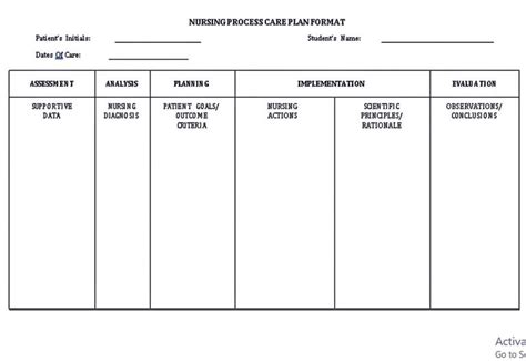 Nursing Care Plan Template Samples Room Images And Photos Finder