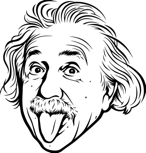 Desenho De Albert Einstein