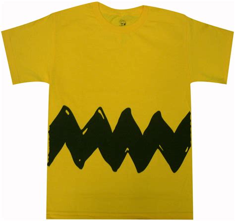 peanuts charlie brown double sided zig zag costume youth t shirt