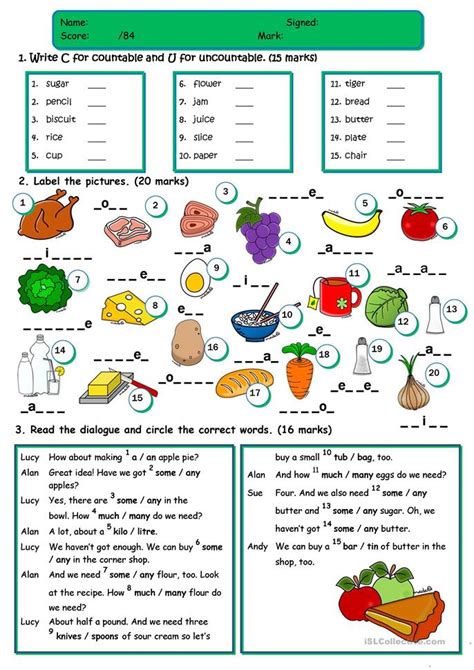 Food Partitives Worksheet Free Esl Printable Worksheets Made By Teachers