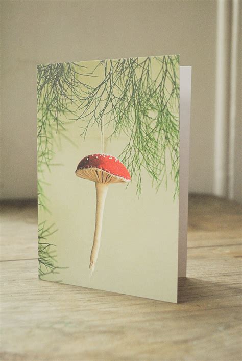 Mushroom Toadstool Greeting Card By Willowynn