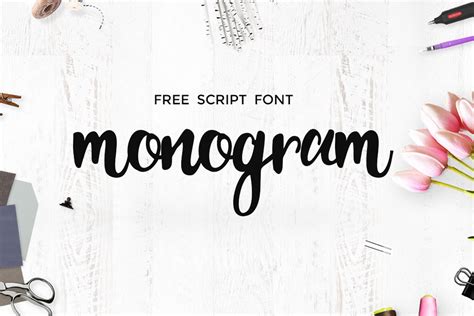 Below you can see preview popular calligraphy fonts. Free Monogram Script Font ~ Creativetacos