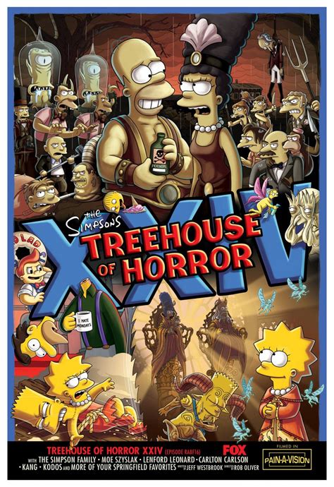 Nuevo Poster De Los Simpsons “treehouse Of Horror Xxiv”