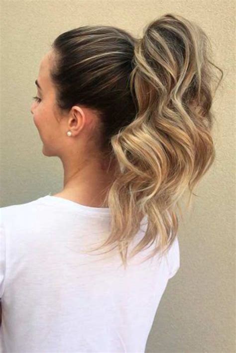 Wavy Ponytail Hairstyle Best Hairstyles Ideas