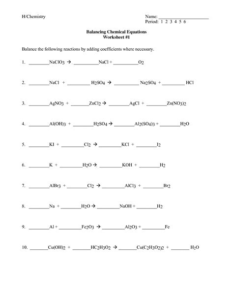 The video includes six chemical equations. 32 Balancing Equations Worksheet Answers - Worksheet ...