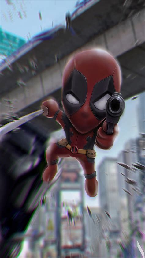 1080p Free Download Small Deadpool Deadpool Gun Humor Jump