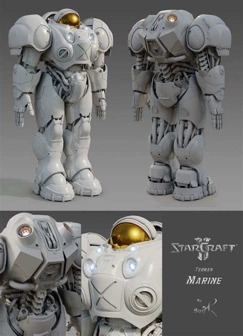 Starcraft Ii Terran Marine By Sgthk On Deviantart