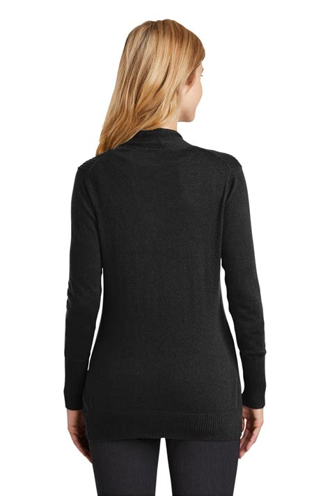 Port Authority Lsw289 Ladies Open Front Cardigan Sweater Shirtspace