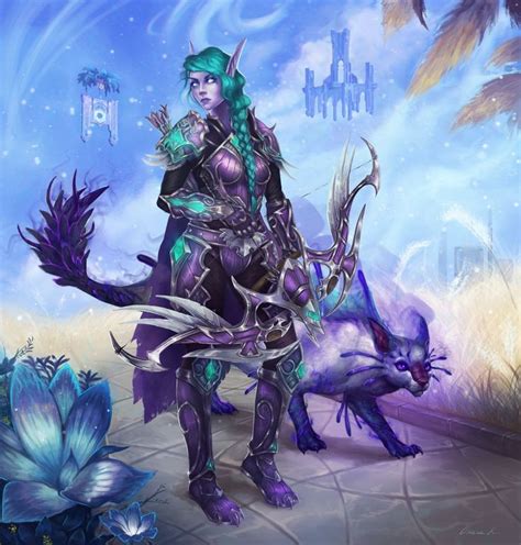 Void Elf Huntress By Oxanaresh On DeviantArt World Of Warcraft