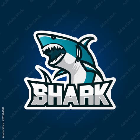 Shark Esport Gaming Logo Design Shark Gaming Emblem Logo Design