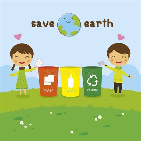 Save The Earth Ecology Concept Stock Vector Illustration 51442658