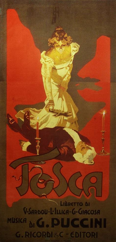 Adolfo Hohenstein Puccini Opera Italian Posters Vintage Italian Posters