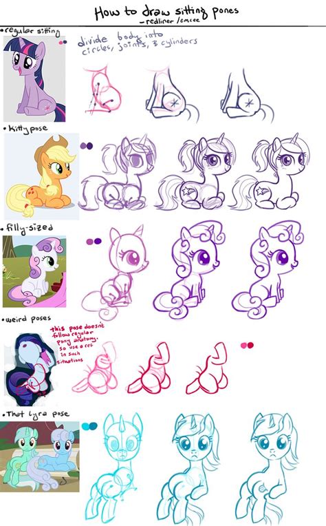 How To Draw Sitting Pony My Little Pony Drawing My Little Pony