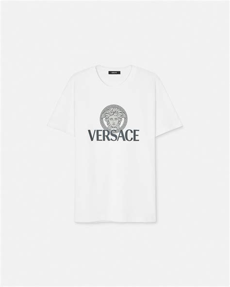 Medusa Logo T Shirt White Versace In