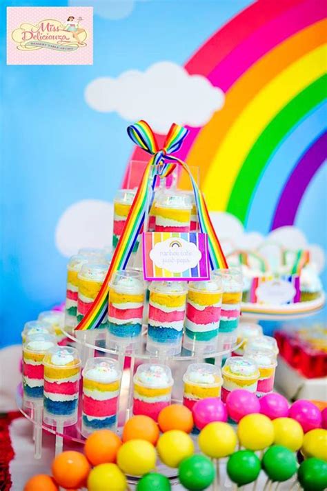 Karas Party Ideas Girly Rainbow 5th Birthday Party With Tons Of Fun