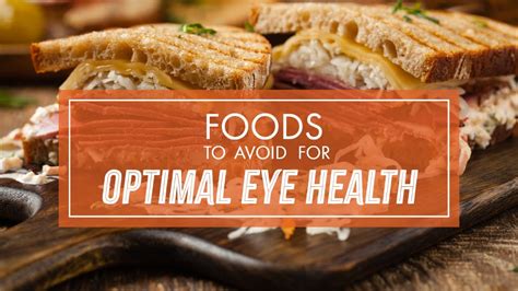 Protect Your Vision: 5 Foods to Limit for Eye Health @simpleeyedeas