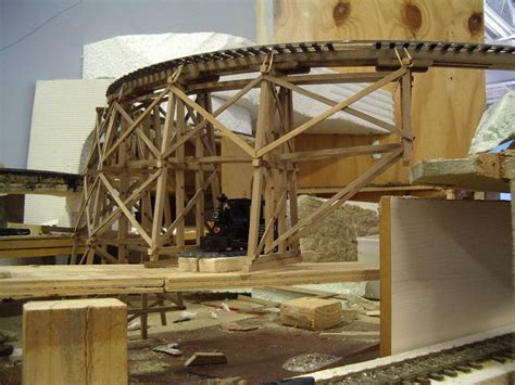 Model Bridges And Trestles Curved Trestle At Mine Area O Scale Track
