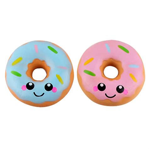 1 Piece 10 Cm Simulation Donuts Toys Cartoon Smile Face Slow Rising