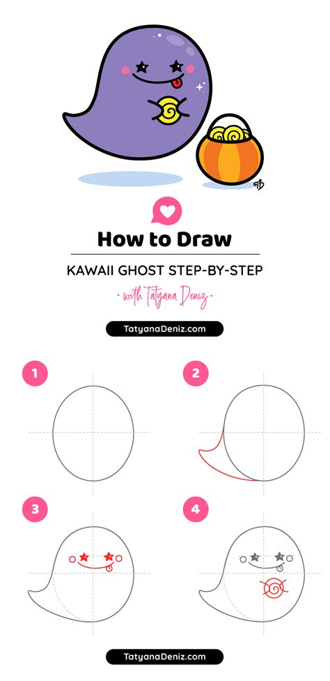 How To Draw A Cute Ghost Step By Step Dill Fralmoverse