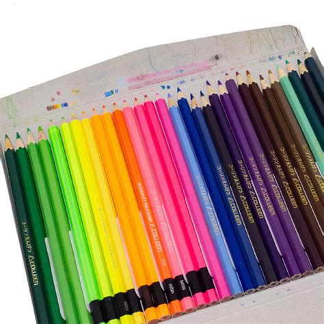 60 Colors Colleen Neon Colored Pencils Hobbies And Toys Stationary