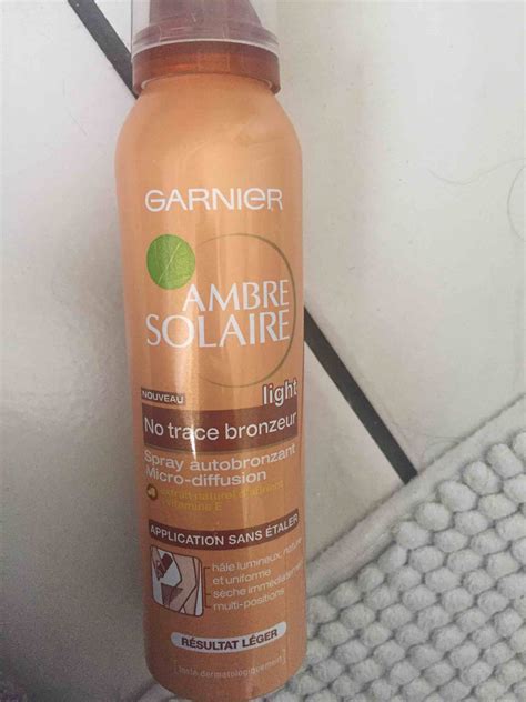 Composition Garnier Ambre Solaire Spray Autobronzant Micro Diffusion