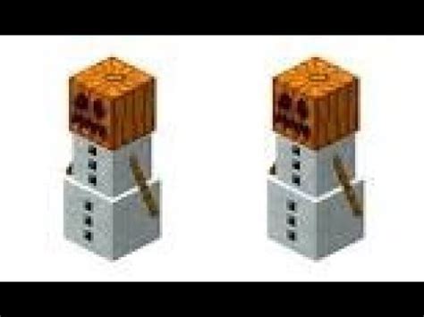 como hacer un muñeco de nieve en minecraft pe YouTube
