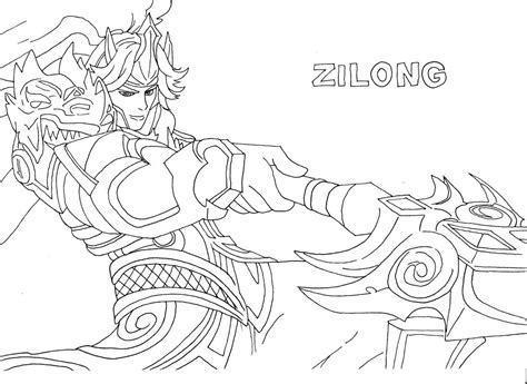 Zilong Mobile Legends Coloring Pages And Book For Kids
