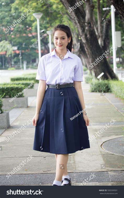 Portrait Thai High School Student Uniform ภาพสต็อก 500599591 Shutterstock