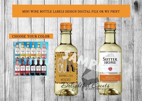 31 Barefoot Mini Wine Bottles Label Size Labels Database 2020