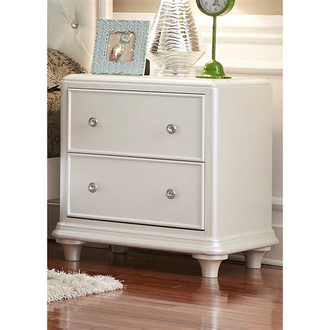Liberty Furniture Stardust Contemporary Glam 2 Drawer Night Stand