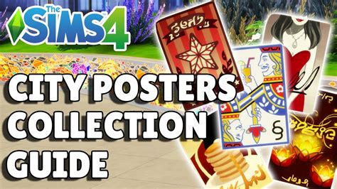 How To Collect City Posters In The Sims 4 Collection Guide Youtube