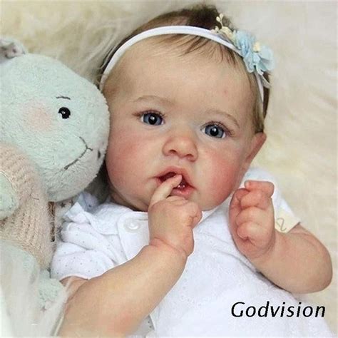 BB Realistic Saskia Reborn Baby Dolls Grey Eyes Girl Newborn Doll Soft