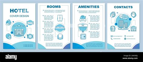 Hotel Information Brochure Template Layout Room Options Service