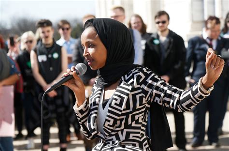 Hundreds Of Protesters Rally Against Rep Ilhan Omar As She Makes San