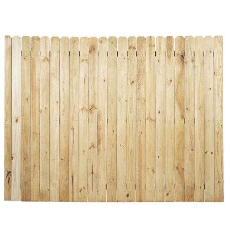 6 Ft X 8 Ft Pressure Treated Pine Dog Ear Stockade Fence Panel