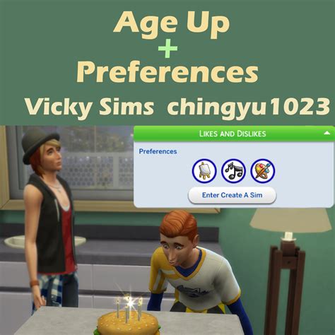 The Sims 4 Age Up Add Preferences 191205 Download On