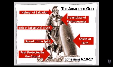 Ephesians 610 17 Armor Of God Sword Of The Spirit Helmet Of Salvation