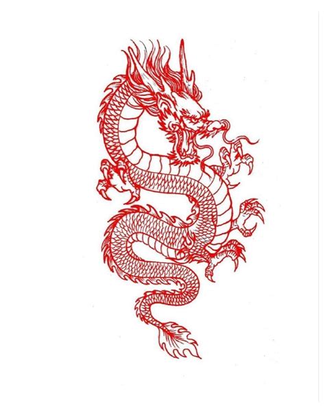 Dragon Tattoo Stencil Dragontattoostencil Small